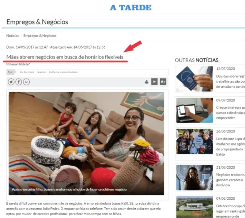 Passe o dedo para o lado ➡